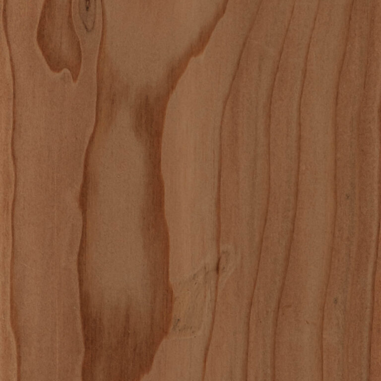 douglas fir Close-up of a warm brown wooden surface with vertical grain patterns, subtle knots, and smooth natural color variations.