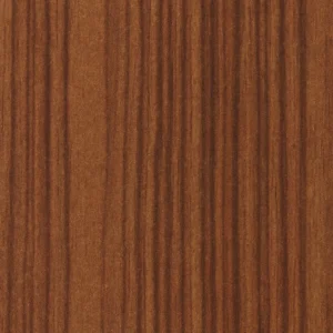 Walnut Plywood Close-up of warm brown wood grain showing vertical dark and light stripes in a smooth veneer pattern.